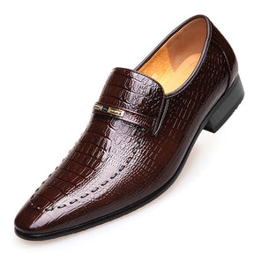 Sapato Social Masculino Mocassim de Couro Legítimo - Aligator Style