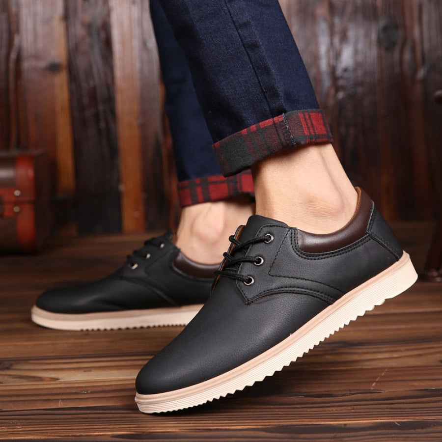 Chaussures Oxford décontractées pour hommes en cuir véritable - Walker